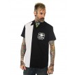 Dragstrip Clothing Mens Bowling Shirt Stripe Blood N Glory